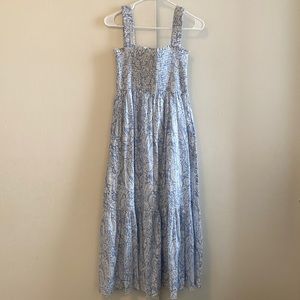 O.P.T. Blue Paisley midi dress